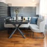 Woods Toscana Motion Table Black with LHF Frampton Corner Bench in White