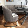Woods Toscana Motion Table Black with RHF Frampton Corner Bench in Anthracite