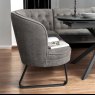 Woods Toscana Motion Table Black with RHF Frampton Corner Bench and 2 Dining Chairs in Anthracite