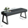Rubix Low Bench in Grey