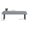 Woods Jupiter Flat Bench in Light Grey