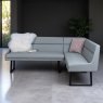 Woods Jupiter Corner Bench in Light Grey LHF