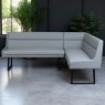 Woods Jupiter Corner Bench in Light Grey LHF