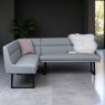 Woods Jupiter Corner Bench in Light Grey RHF