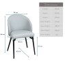 Woods Jupiter Dining Chair in Light Grey (Set of 2)