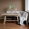 Woods Hampton 150cm Dining Table & Hampton Corner Bench in Beige - LHF