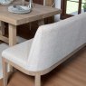 Woods Hampton 150cm Dining Table & Hampton Corner Bench in Beige - LHF