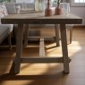 Woods Hampton 150cm Dining Table & Hampton Corner Bench in Grey - RHF