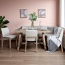Hampton 150cm Dining Table & Hampton Corner Bench LHF with 2x Chairs in Beige