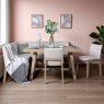 Woods Hampton 150cm Dining Table & Hampton Corner Bench RHF with 2x Chairs in Beige