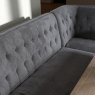 Woods Hampton 150cm Dining Table & Frampton Corner Bench in Anthracite - LHF