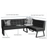 Woods Rubix Corner Bench in Black