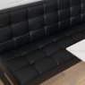 Woods Saturn 135cm Dining Table White & Rubix Corner Bench in Black