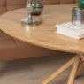 Woods Saturn 120cm Round Dining Table & Rubix Corner Bench in Tan