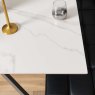 Woods Saturn Dining Table 135cm in White