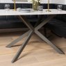 Woods Saturn Dining Table 135cm in White