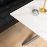 Woods Saturn Dining Table 135cm in White