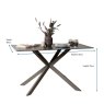 Woods Saturn Dining Table 135cm in Dark Grey