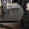 Woods Saturn 130-190cm Motion Table Dark Grey & Rubix Corner Bench in Black