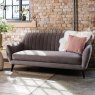 Woods Borough 3 Seater Sofa in Taupe Velvet