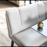 Woods Saturn 130-190cm Motion Table Dark Grey & Sonoma Corner Bench in Putty