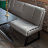 Woods Saturn 130-190cm Motion Table Dark Grey & Sonoma Corner Bench in Putty