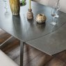 Woods Saturn 130-190cm Motion Table Dark Grey & Sonoma Corner Bench in Putty