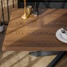 Woods Jupiter Dining Set - Dark Oak - With LHF Corner Bench in Black