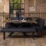 Woods Jupiter Dining Set - Dark Oak - With LHF Corner Bench & Low Bench in Black