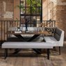 Woods Jupiter Dining Set - Dark Oak - With LHF Corner Bench & Low Bench in Light Grey