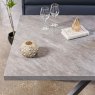 Woods Jupiter Dining Set - Faux Concrete - With LHF Corner Bench in Blue