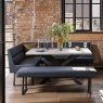 Woods Jupiter Dining Set - Marble Effect - With RHF Corner Bench & Low Bench in Blue