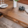 Woods Brisbane 180cm Dining Table & Industrial Corner Bench in Tan
