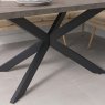 Woods Jupiter 150cm Dining Table - Faux Concrete - With Sloane Corner & Low Bench