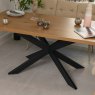 Woods Jupiter 180cm Dining Table - Smoked Oak - With Sloane Corner & Low Bench