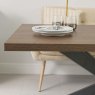 Woods Jupiter 150cm Dining Table - Dark Oak - With Sloane Corner Bench