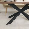 Woods Jupiter 150cm Dining Table - Dark Oak - With Sloane Corner Bench