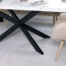 Woods Jupiter 180cm Dining Table - Marble - With Sloane Corner Bench