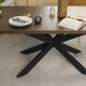 Woods Jupiter 180cm Dining Table - Dark Oak - With Sloane Corner Bench