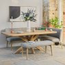 Fairmile 200cm Dining Table with Fairmile Corner Bench & Low Bench - LHF