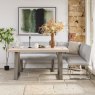 Neptune 150cm Dining Table with LHF Corner Bench - Misty