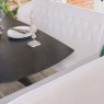 Woods Saturn Dark Grey Motion Table with LHF Frampton Corner Bench - White