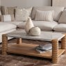 Woods Zoe Corner Sofa in Natural Chenille