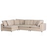 Woods Zoe Corner Sofa in Natural Chenille