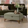 Hartpury Storage Ottoman in Green Maze