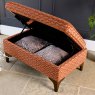 Woods Hartpury Storage Ottoman in Rust Maze