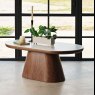 Woods Sutton Oval Coffee Table in Walnut