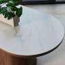 Woods Sutton Oval Coffee Table in Walnut
