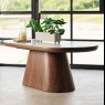Woods Sutton Oval Coffee Table in Walnut
