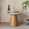 Woods Sutton Round Lamp Table in Ash